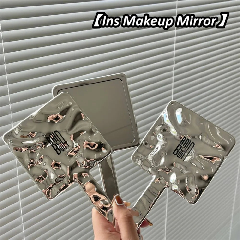 Povei Double-Sided Folding Travel Makeup Mirror