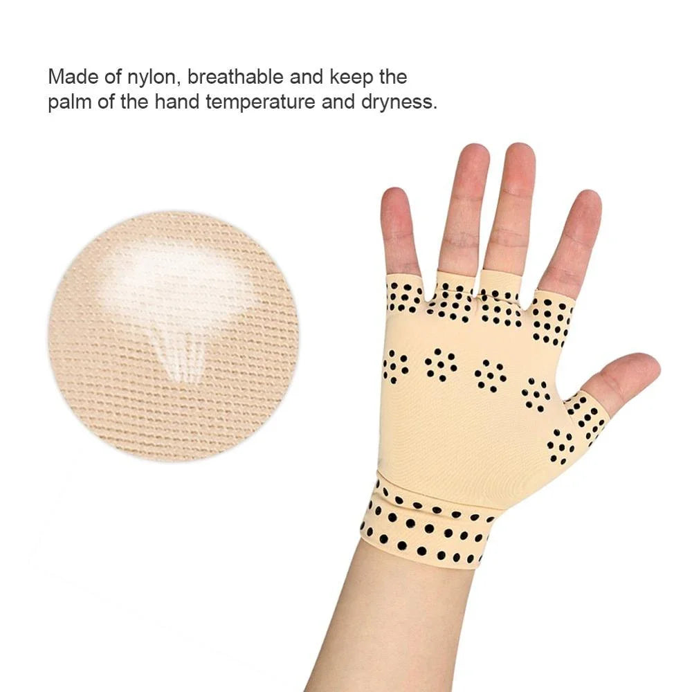 Povei Arthritis Compression Gloves - Wrist Support for Men and Women