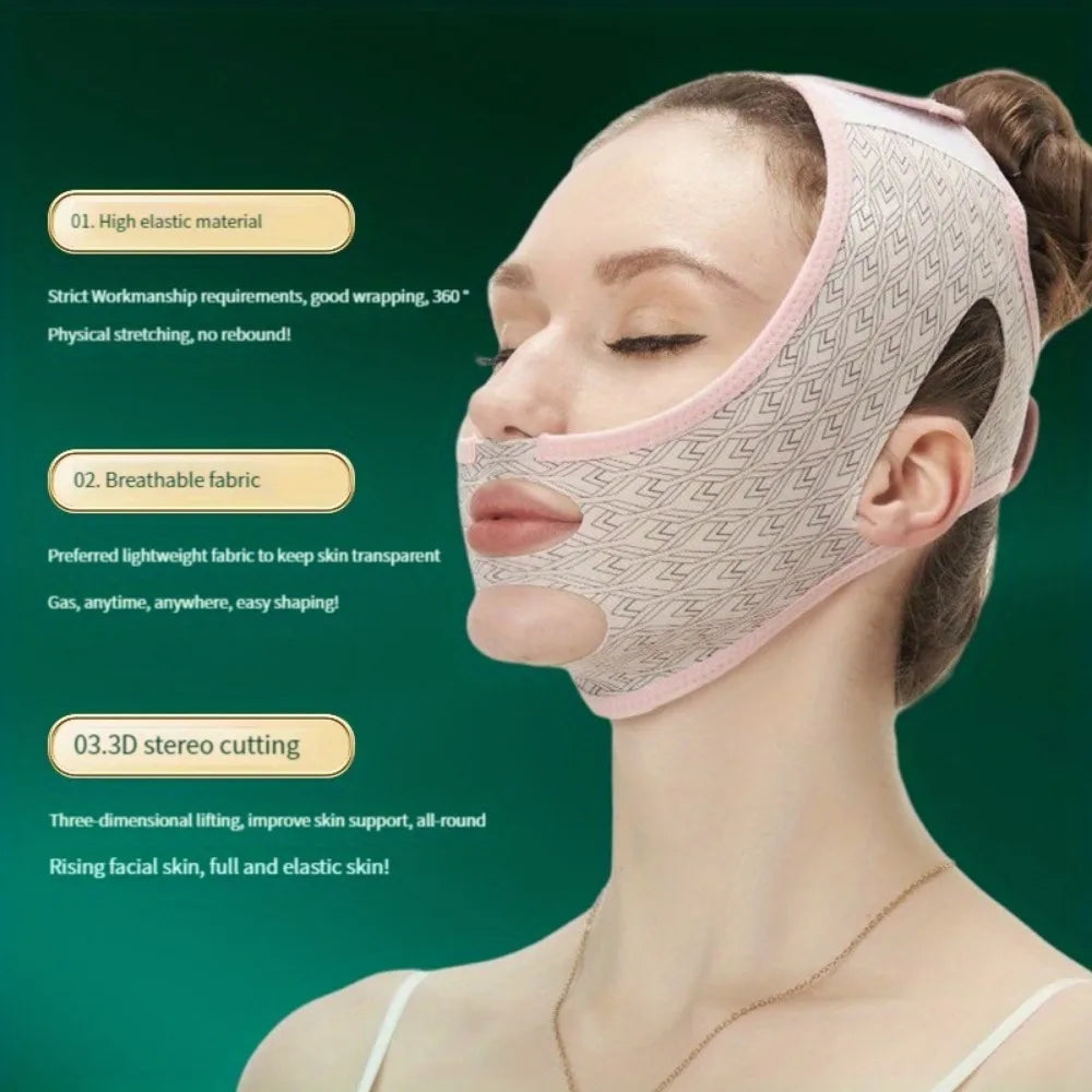 Povei V Line Face Slimming Bandage V Line Face Shaper - Beauty Tools