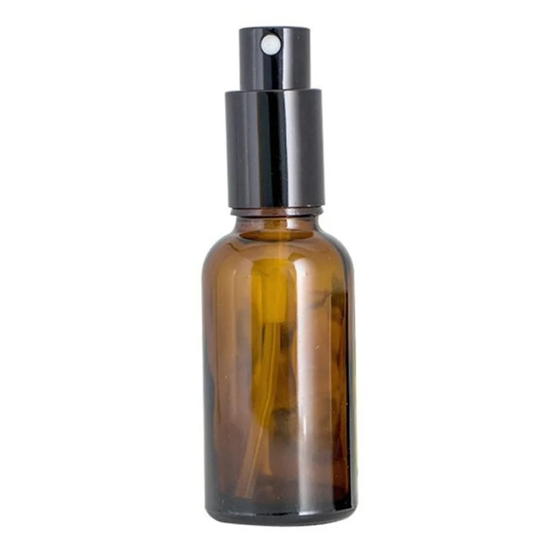 Povei Amber Glass Spray Bottle for Essential Oils & Perfume, Refillable 5-100ML