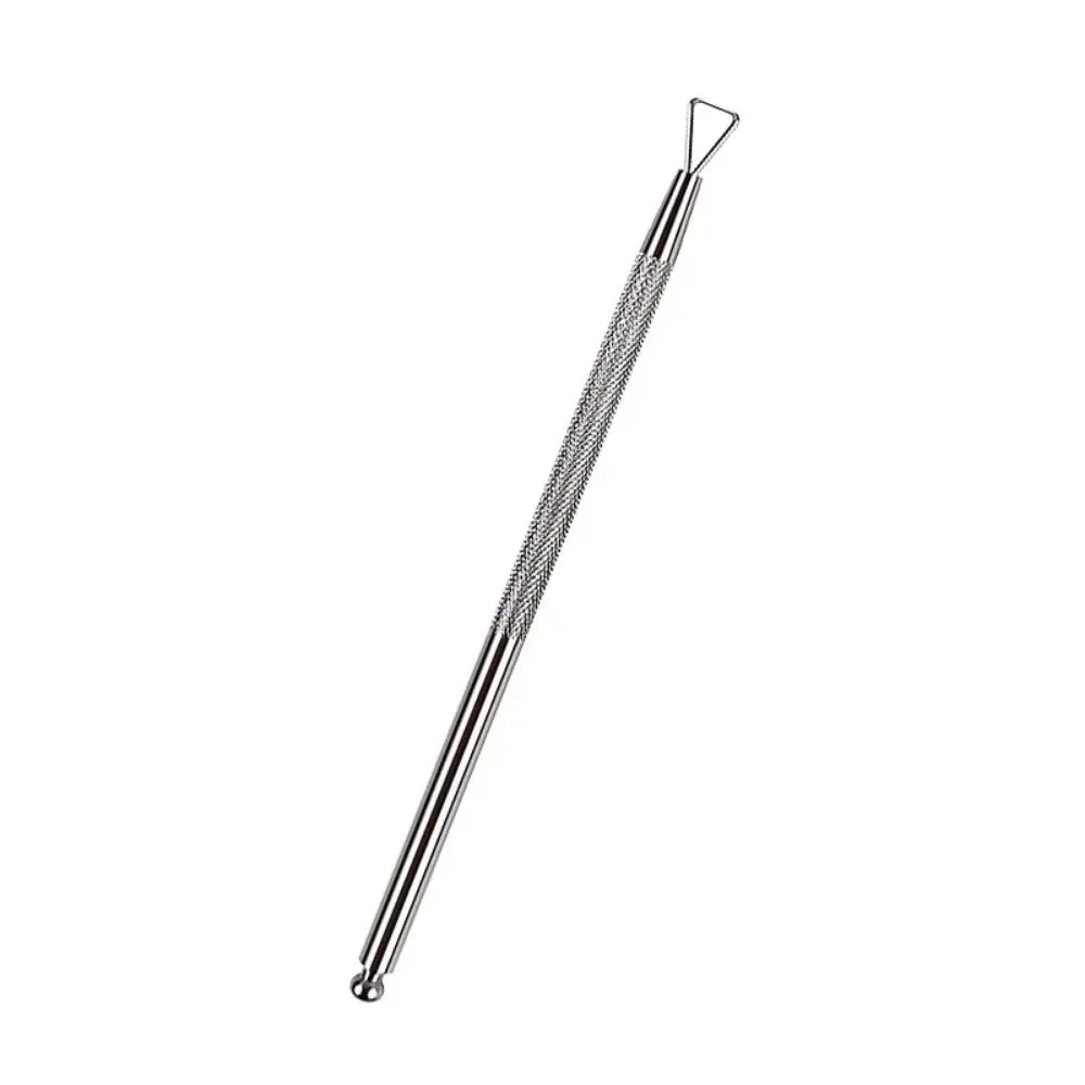 Povei Dual-ended Cuticle Pusher & Dead Skin Remover - Stainless Steel Nail Tool