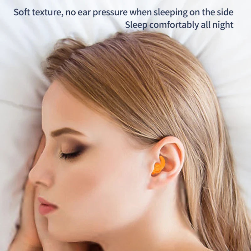 Povei Silicone Earplugs: Soundproof, Waterproof, Lightweight for Sleep & Travel