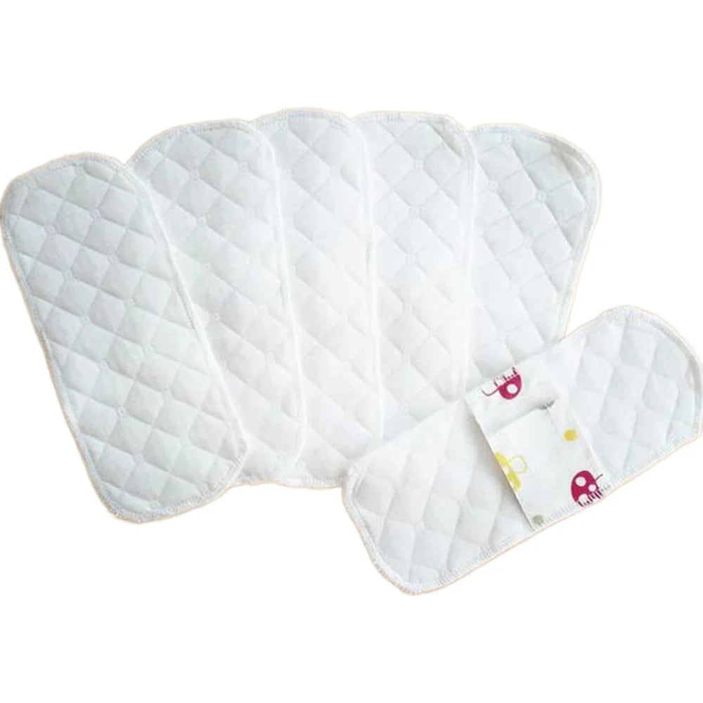 Povei 19CM Reusable Cotton Menstrual Pads Super Thin Waterproof Panty Liners