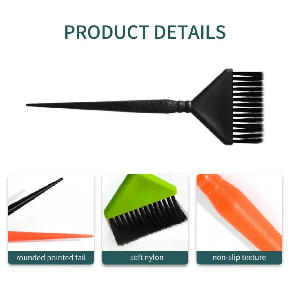 Povei Hair Coloring Tools Set - Salon Quality Dye Brushes, Combs, and Applicator