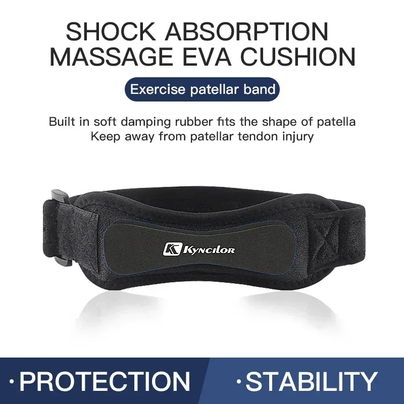 Povei Adjustable Knee Pad Band for Pain Relief and Support in Sports