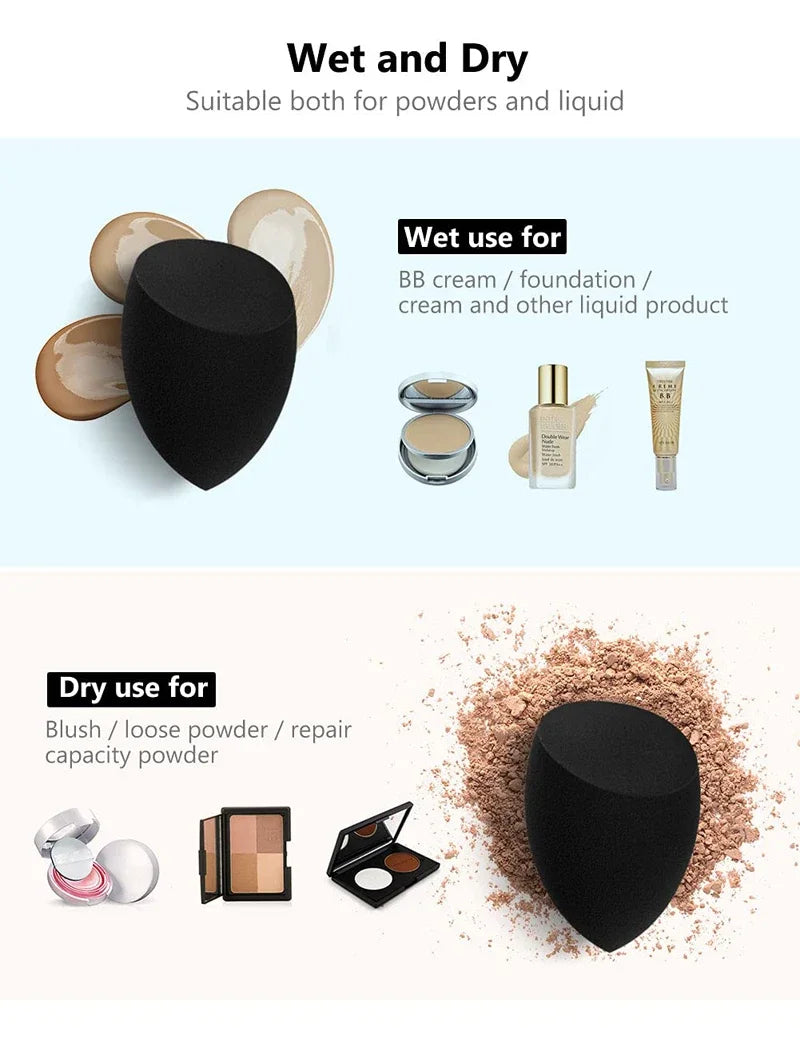 Povei Makeup Sponge Blender Set for Flawless Application & Coverage