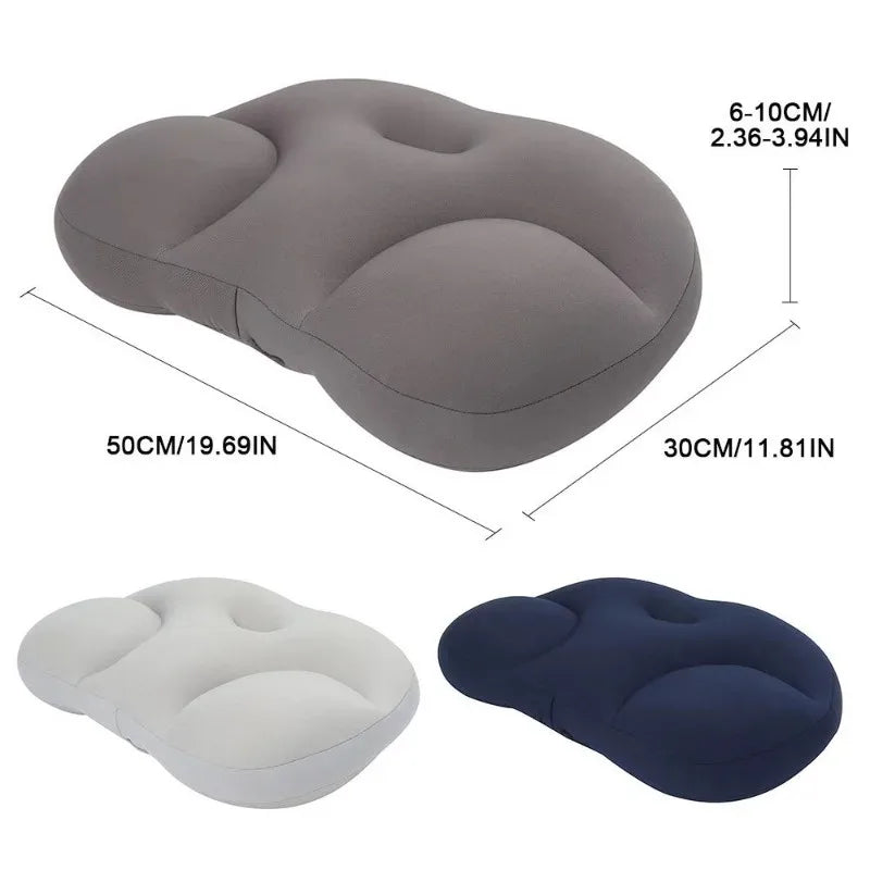 Povei Sleep Pillow: All-round Neck Head Massager Memory Foam Cushion for Healthy Sleep