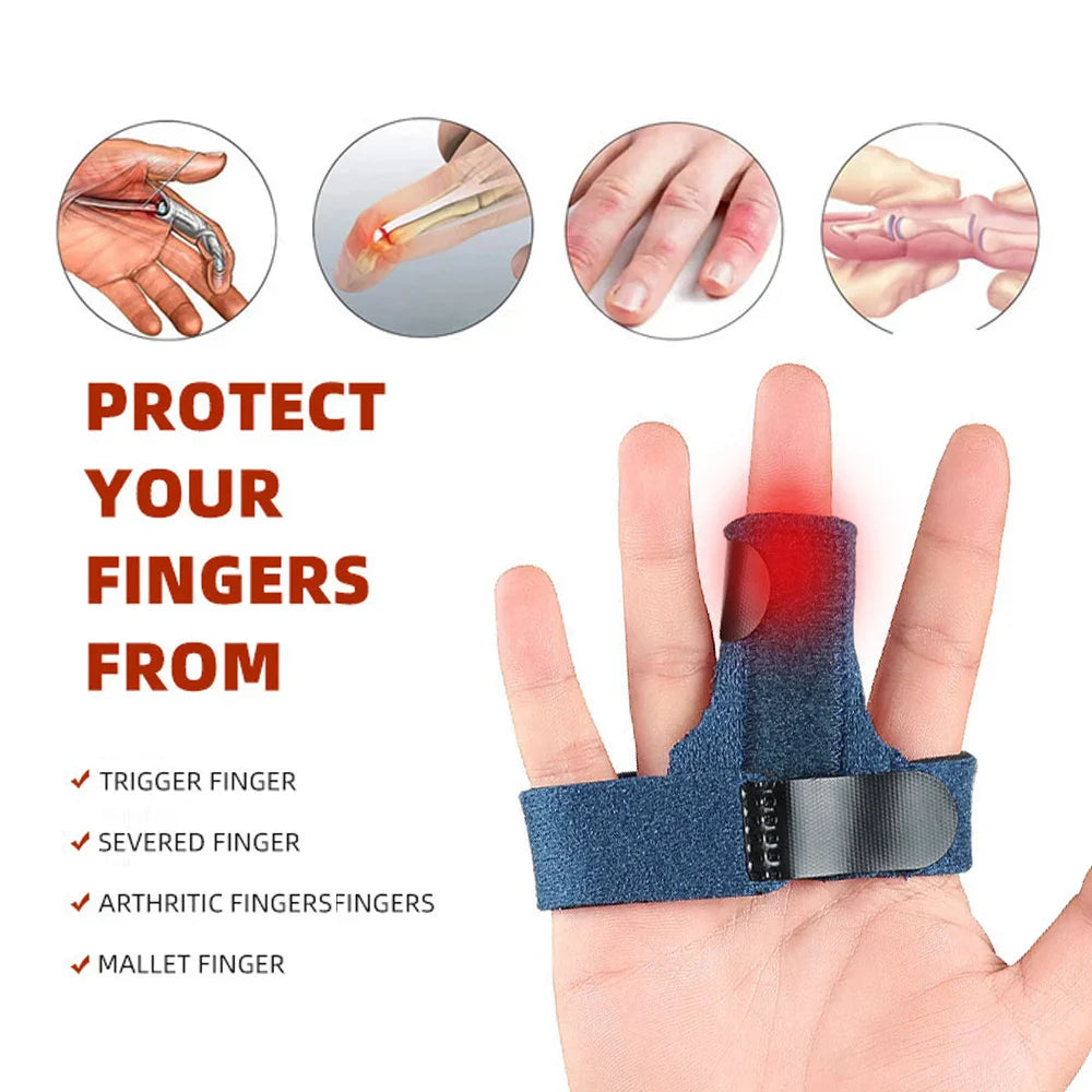 Povei Adjustable Finger Corrector Splint for Pain Relief and Arthritis Support