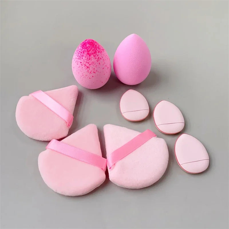 Povei Beauty Blender Set: 8 Pcs Egg-Shaped Makeup Sponges for Flawless Application