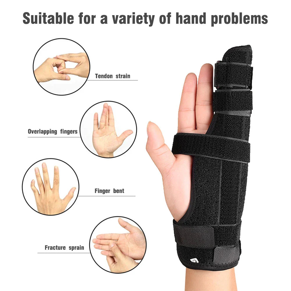 Povei Adjustable Finger Support Splint for Hands Rehabilitation Joint Arthritis