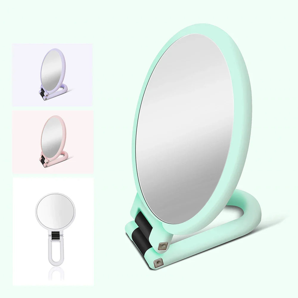 Povei 10X Magnifying Double-Sided Handheld Makeup Mirror