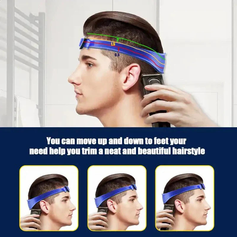 Povei Curved Headband Haircut Template with Hair Cutting Guide