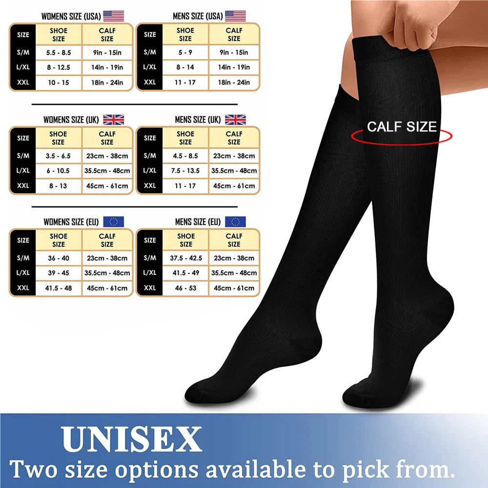 Povei Copper Compression Socks: Support for Nurses, Running, Soccer