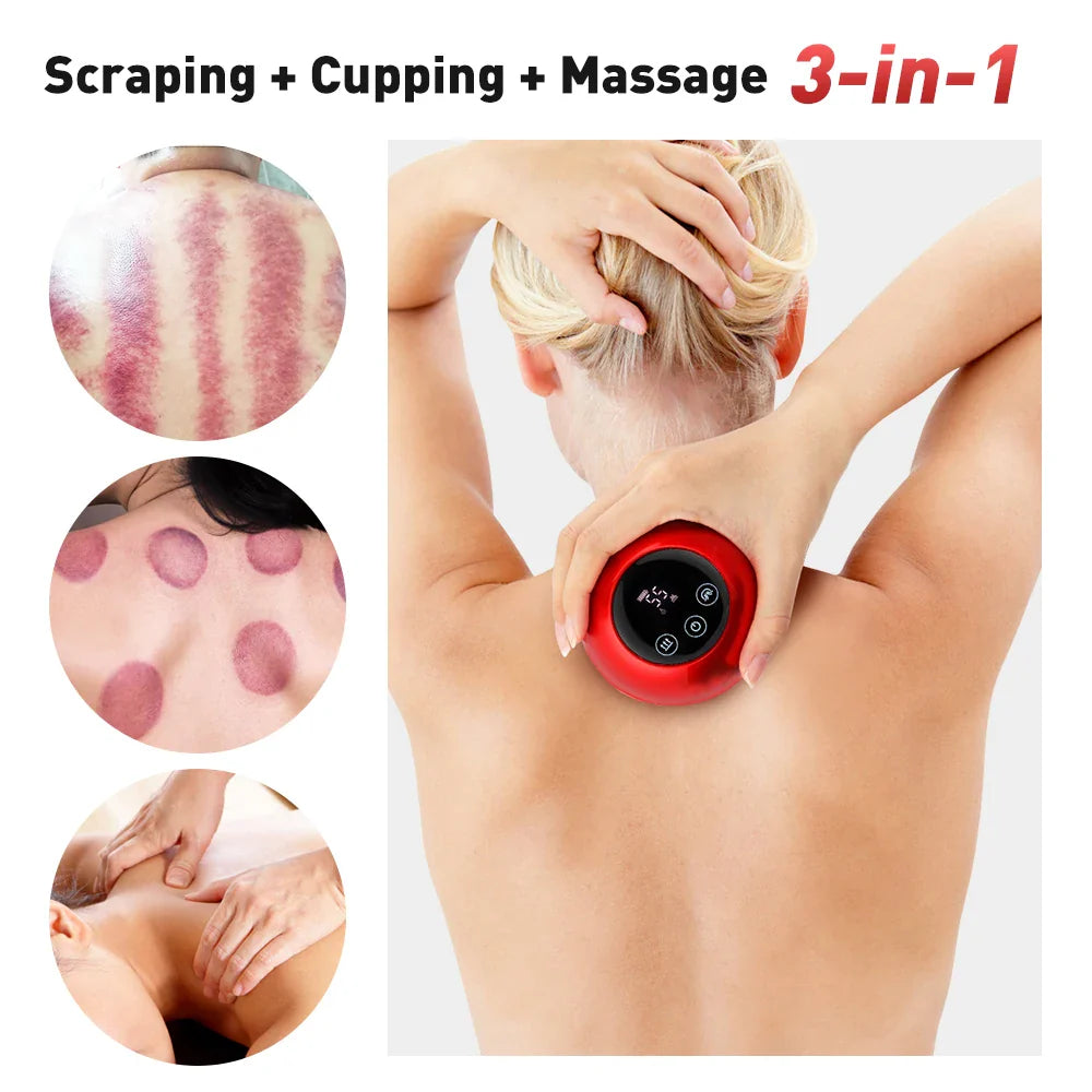 Povei Electric Cupping Massage Device - Body Back Neck Arm Massager