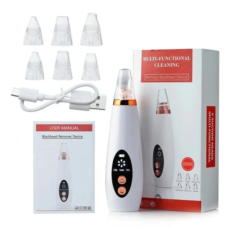 Povei Electric Blackhead Remover Vacuum for Pore Cleaning and Acne Treatment