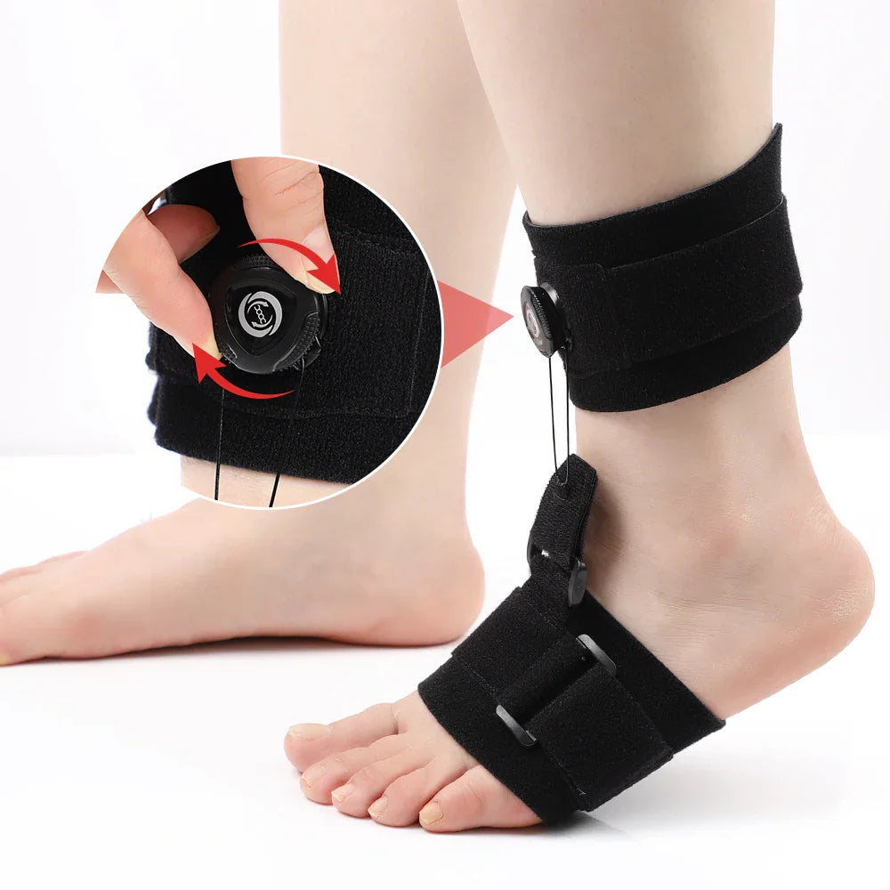 Povei Adjustable Foot Drop Corrector & Ankle Brace for Improved Gait