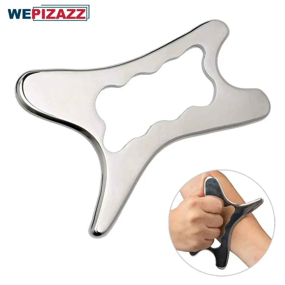 Povei Stainless Steel Gua Sha Massage Tools for Soft Tissue Mobilization