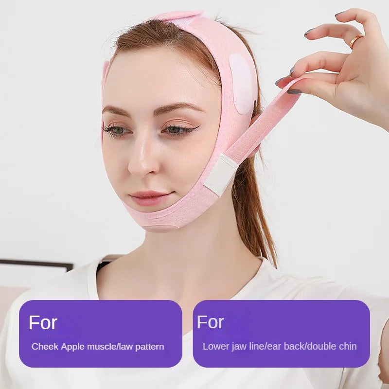 Povei Chin Cheek Lifting Strap V Line Face Shaper Anti Wrinkle Mask Beauty Skin Care