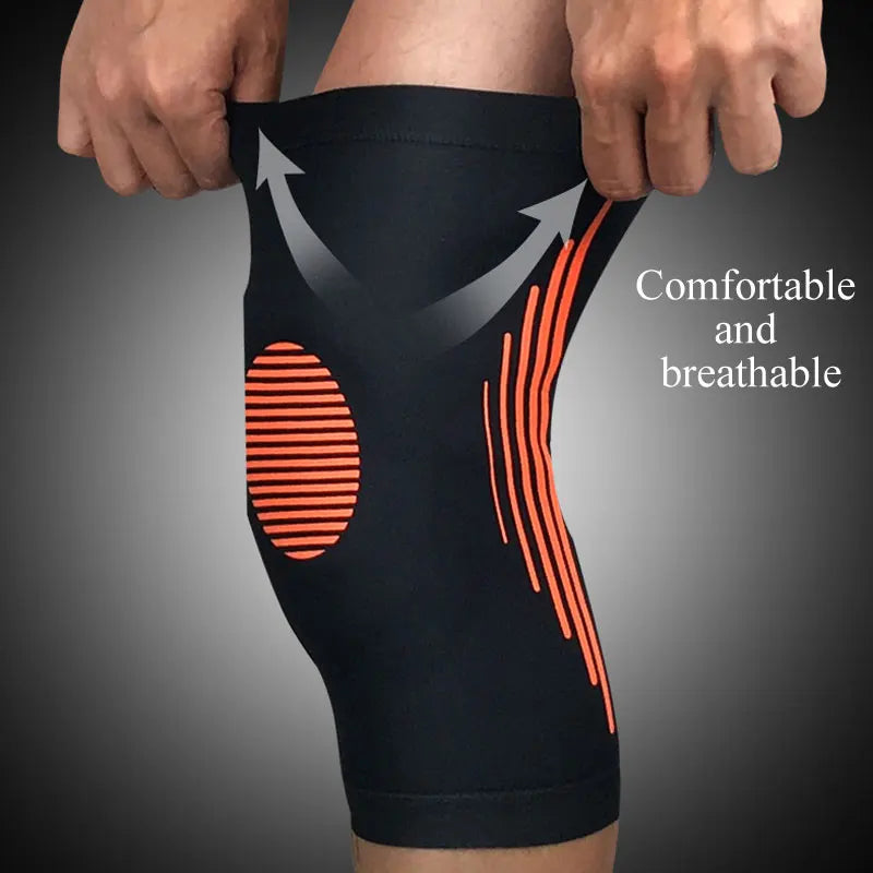 Povei Compression Knee Sleeve - Support for Running, Basketball, Squats