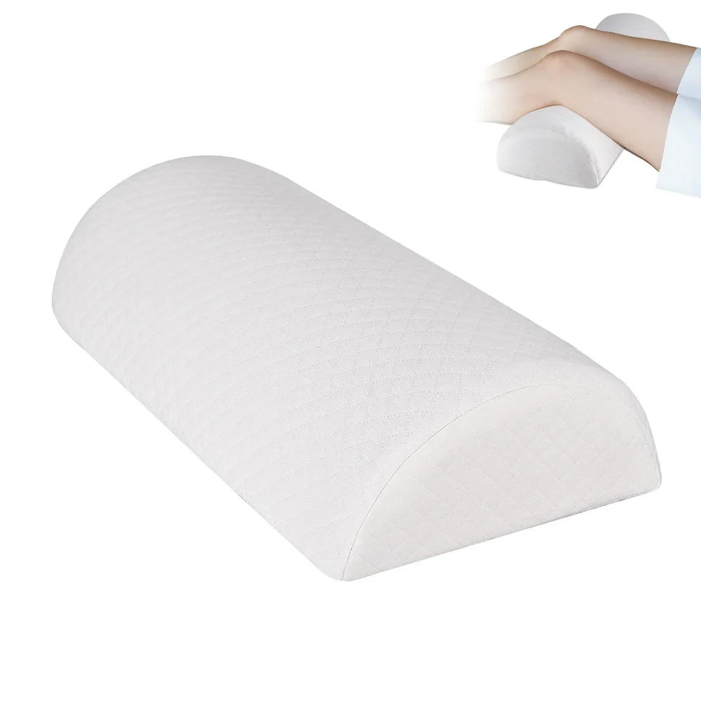 Povei Memory Foam Comfort Bolster Pillow for Legs, Back, and Head