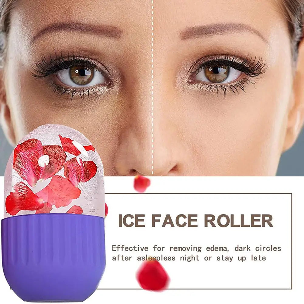 Povei Beauty Lifting Ice Ball Roller for Facial Contouring and Acne Reduction