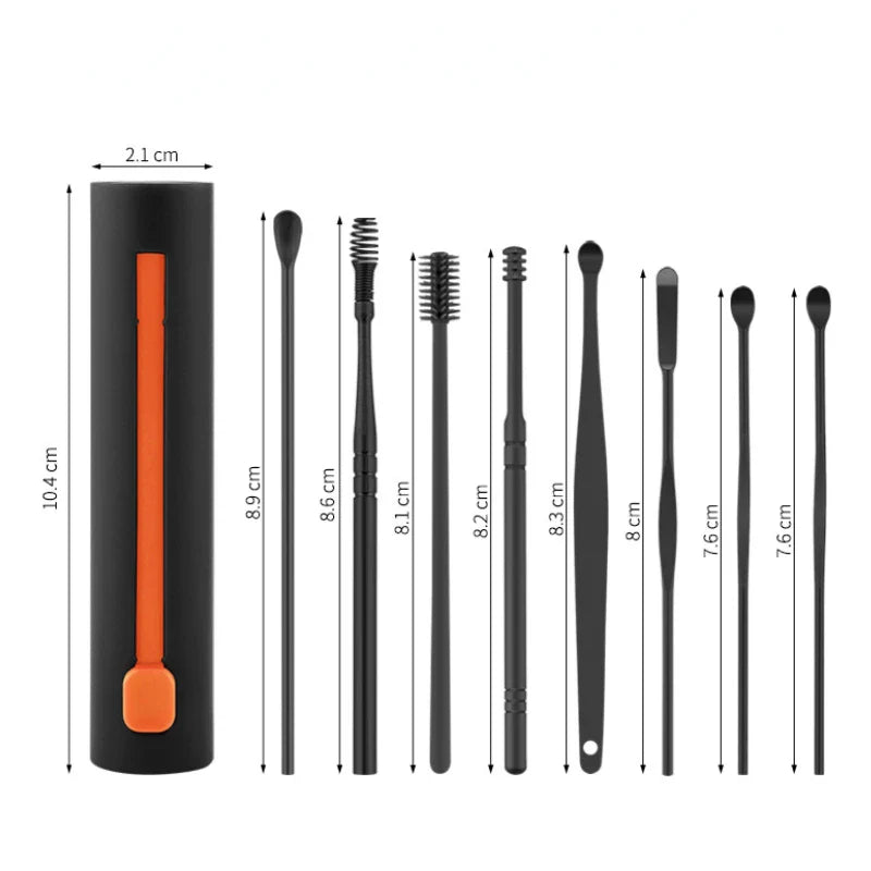 Povei Luminous Ear Picking Tools Set for Precision Ear Cleaning.