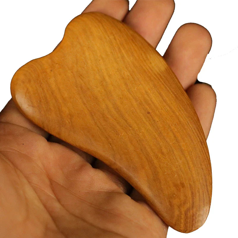 Povei Wooden Gua Sha Massager Tool for Slimming and Anti Cellulite Therapy