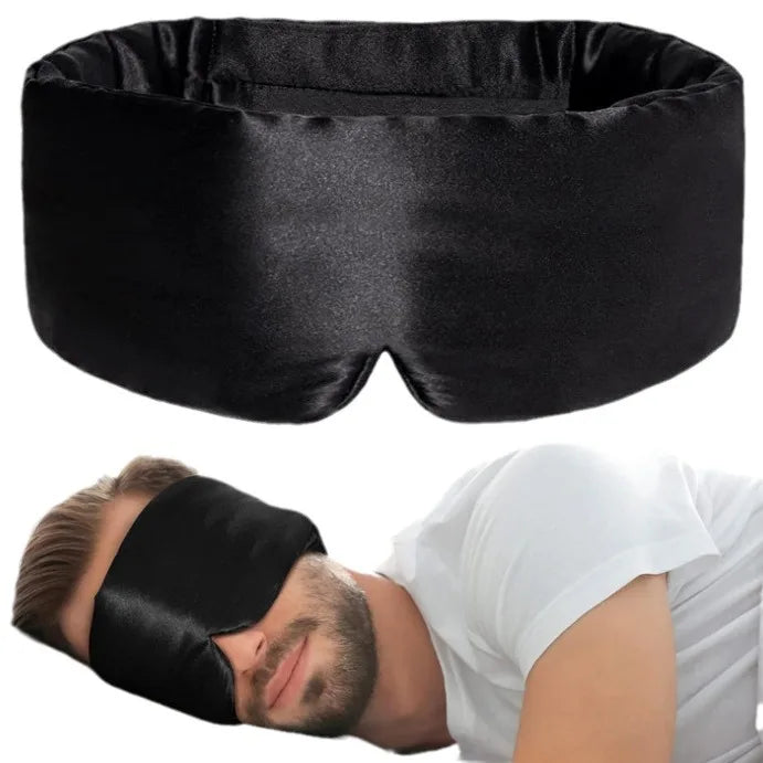 Povei Silk Satin Sleep Mask for Enhanced Relaxation and Restful Sleep