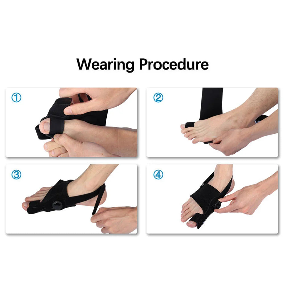 Povei Hallux Valgus Big Toe Corrector Orthopedic Bunion Splint Foot Pain Relief