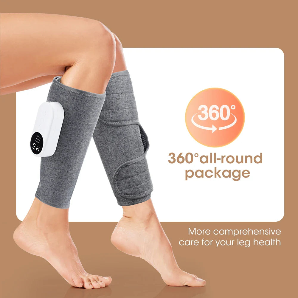 Povei 360° Air Pressure Calf Massager: Muscle Relaxation & Blood Circulation Booster