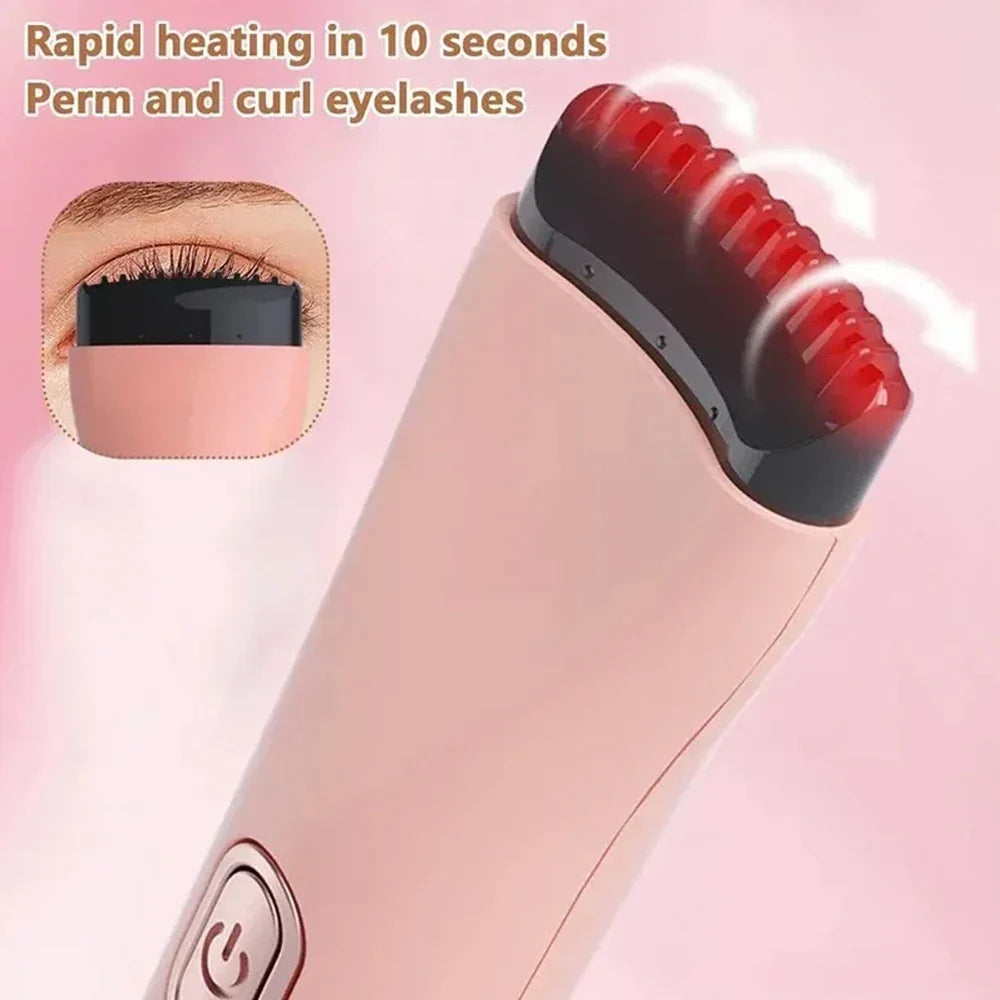 Povei Heated Eyelash Curler 3 Modes Electric Eye Lashes Long Lasting Makeup Tool