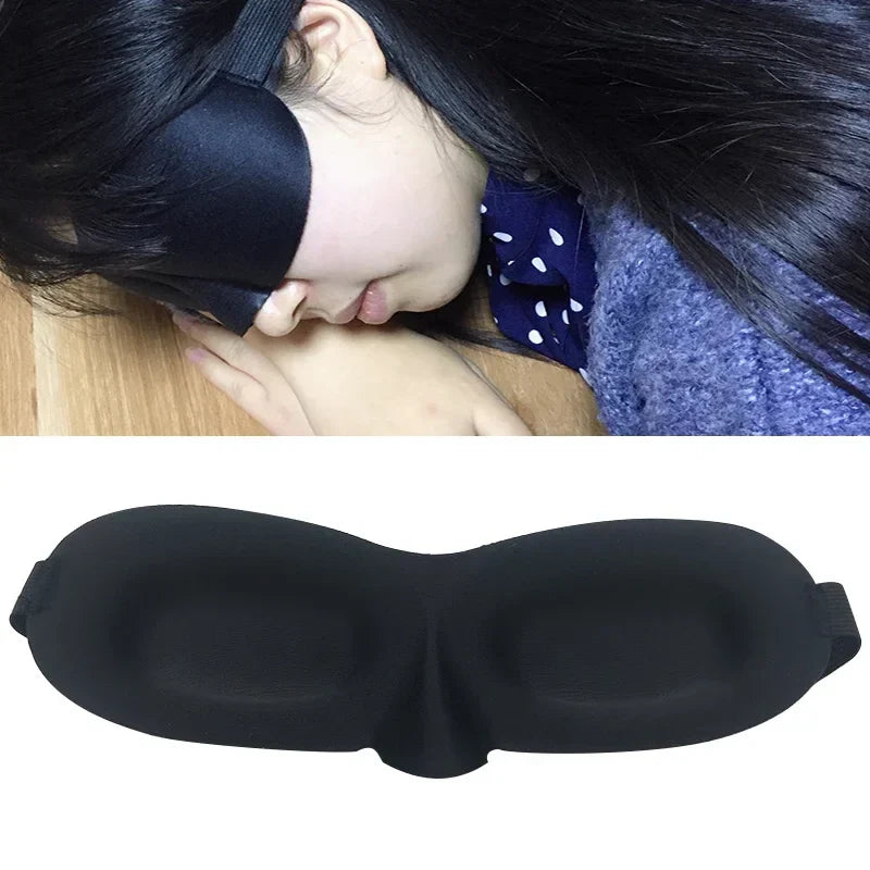 Povei 3D Sleep Mask - Soft Eye Cover for Travel and Relaxation