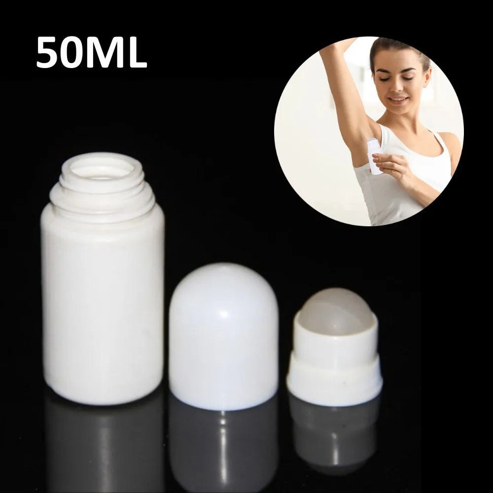 Povei 50ml Rollerball Bottle for DIY Deodorant Essential Oils Perfume Beauty