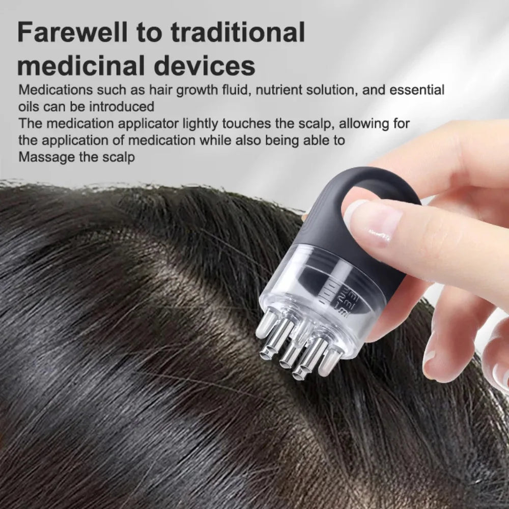 Povei 3ml Mini Scalp Applicator Comb for Hair Treatment Oil Massage