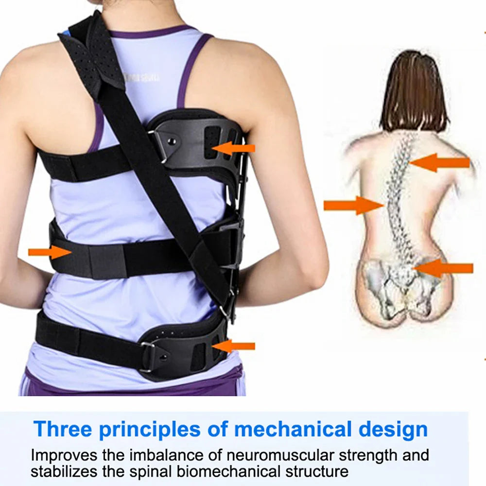 Povei Adjustable Scoliosis Posture Corrector for Adults - Spinal Orthosis by Tcare